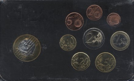 Евро серия Словении 2007 года (8 монет + 1 жетон)