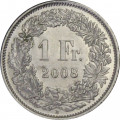 Швейцария 1 франк 2008 год