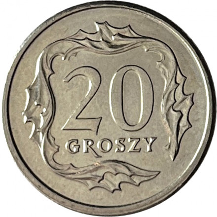 Польша 20 грошей 2011 год