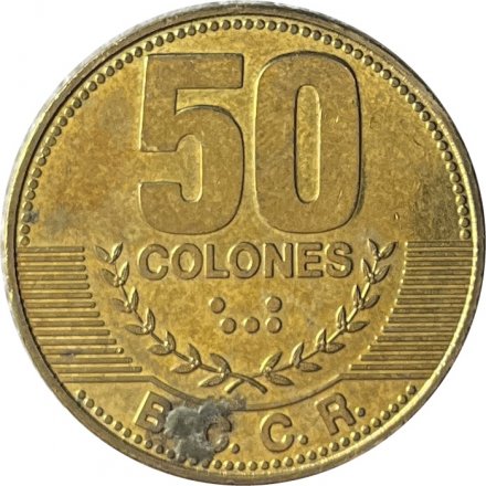 Коста-Рика 50 колон 2012 год