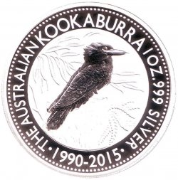 Австралия 1 доллар 2015 год - Кукабарра. 25-лет чеканки монет данной серии