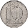 ГДР 10 пфеннигов 1965 год (A)