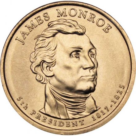 США 1 доллар 2008 год - Джеймс Монро (D)
