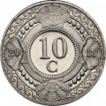 Антильские острова 10 центов 2010 год - Ветка апельсина