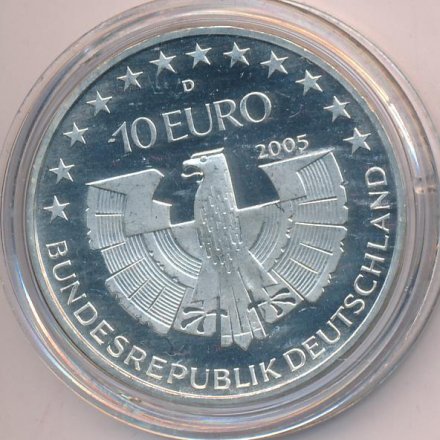 Германия 10 евро 2005 год - Национальный парк «Баварский лес»