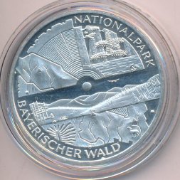 Германия 10 евро 2005 год - Национальный парк «Баварский лес»