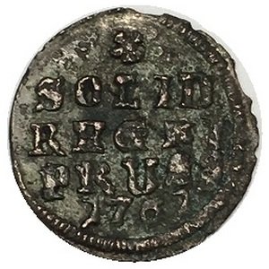 Солид 1761 г. для Пруссии Елизавета Петровна (1741 - 1762) - VF