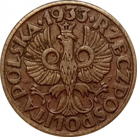 Польша 1 грош 1933 год