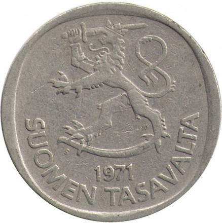 Финляндия 1 марка 1971 год