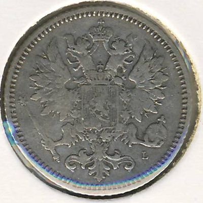 Финляндия 25 пенни 1891 год