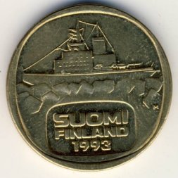 Финляндия 5 марок 1993 год