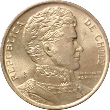 Чили 1 песо 1990 год