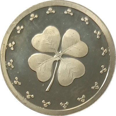 Жетон Удачи и процветания. Клевер. Императорский монетный двор (серебро)
