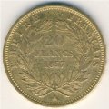 Франция 20 франков 1857 год