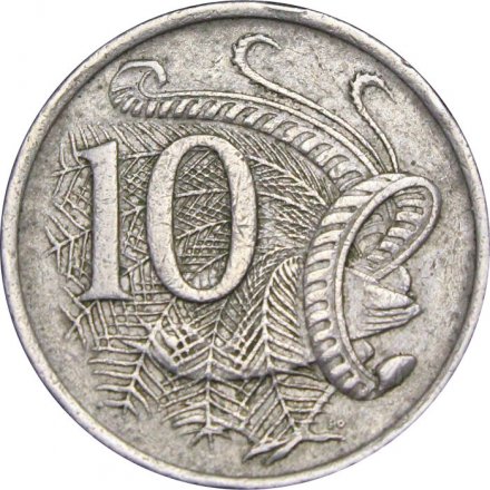 Австралия 10 центов 1976 год