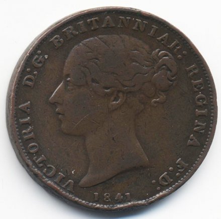 Джерси 1/26 шиллинга 1841 год
