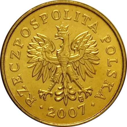 Польша 2 гроша 2007 год - Герб UNC