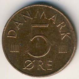Дания 5 эре 1987 год