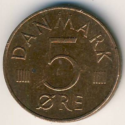 Дания 5 эре 1987 год