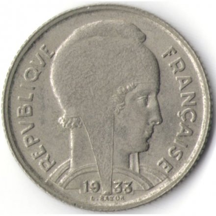 Франция 5 франков 1933 год (портрет вправо)