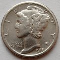 США 1 дайм (10 центов) 1918 год - Меркурий (S)