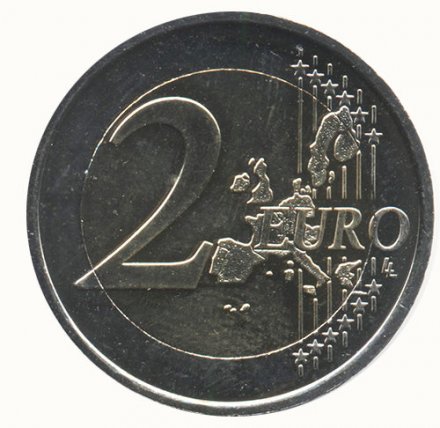 Сан-Марино 2 евро 2005 год - Дворец Правительства