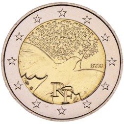 Франция 2 евро 2015 год - 70 лет окончания Второй мировой