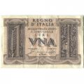 Италия 1 лира 1939 год - VF