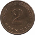 ФРГ 2 пфеннига 1981 год (G)