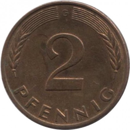ФРГ 2 пфеннига 1981 год (G)