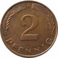 ФРГ 2 пфеннига 1991 год (A)