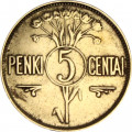 Литва 5 центов 1925 год
