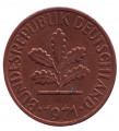 ФРГ 1 пфенниг 1971 год - J