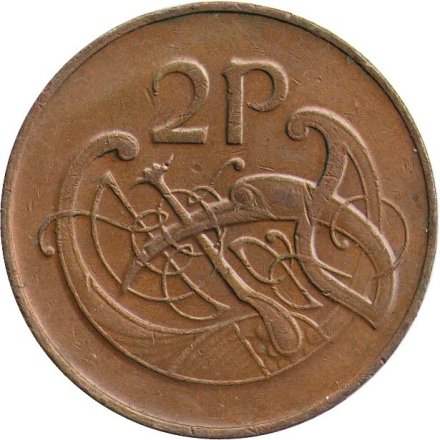 Ирландия 2 пенса 1980 год