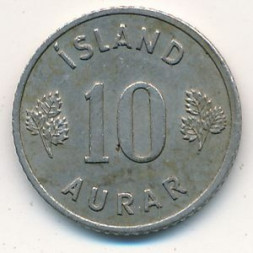 Исландия 10 эйре 1958 год