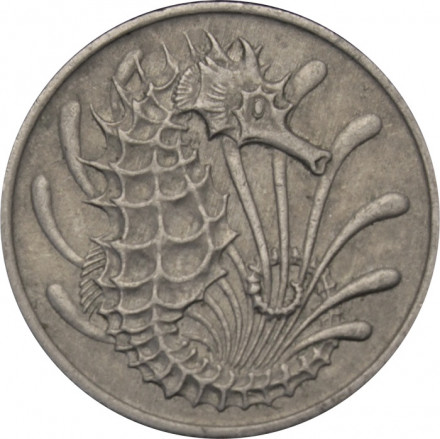 Сингапур 10 центов 1967 год