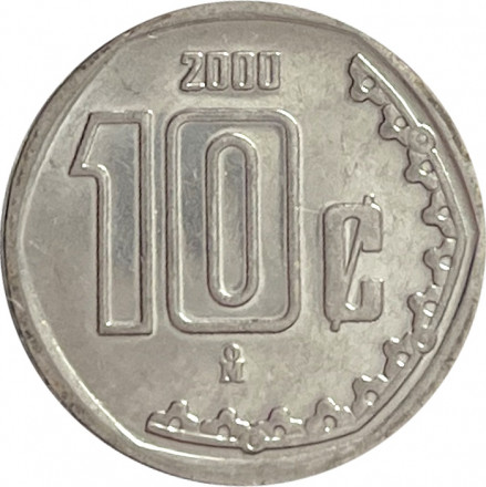 Мексика 10 сентаво 2000 год