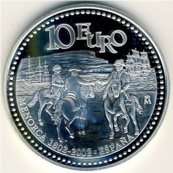 Испания 10 евро 2002 год