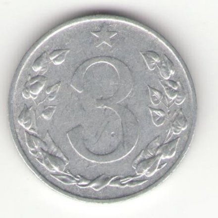 Чехословакия 3 геллера 1954 год