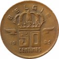 Бельгия 50 сантимов 1965 год BELGIE