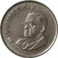 ЮАР 5 центов 1968 год - Окончание президентства Чарльза Сварта /SUID-AFRIKA/