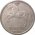 Норвегия 1 крона 1968 год - Король Улаф V
