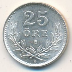 Швеция 25 эре 1941 год