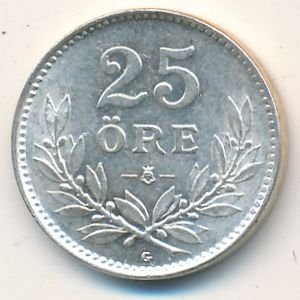 Швеция 25 эре 1941 год