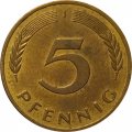 ФРГ 5 пфеннигов 1984 год (J)