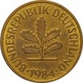 ФРГ 5 пфеннигов 1984 год (J)