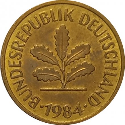 ФРГ 5 пфеннигов 1984 год (J)