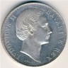 Монета Бавария 1 талер 1867 год