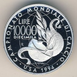 Италия 10000 лир 1994 год
