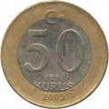 Турция 50 новых куруш 2005 год - Мустафа Кемаль (Ататюрк)